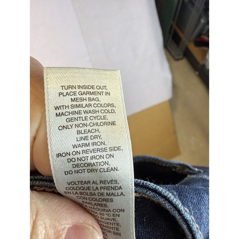 Chico's Perfect Stretch Girlfriend Slim Leg Ankle Jeans Sz 3 Dark Wash 16 - Picture 10 of 10